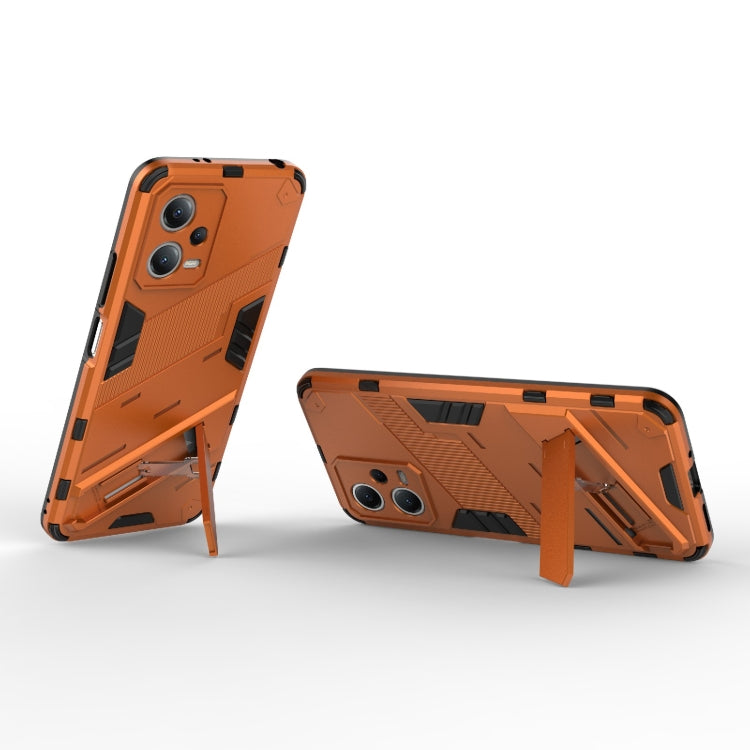 For Xiaomi Redmi Note 12 China / Note 12 5G India Punk Armor 2 in 1 PC + TPU Phone Case with Invisible Holder