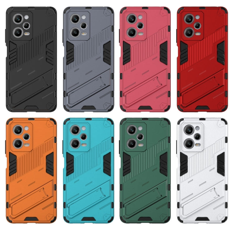 For Xiaomi Redmi Note 12 Pro 5G China / Note 12 Pro 5G Speed Punk Armor 2 in 1 PC + TPU Phone Case with Invisible Holder
