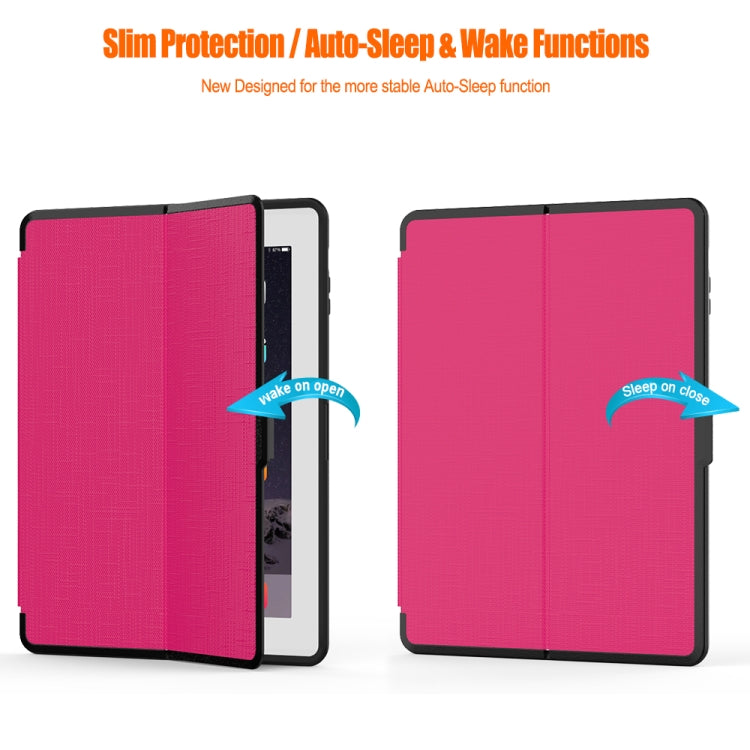 For iPad 2 / 3 / 4 PC + TPU Silk Texture Horizontal Flip Smart Covers with Holder