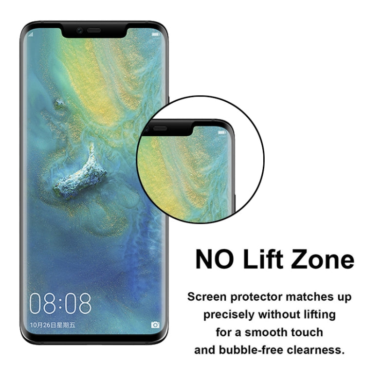 for Huawei Mate 20 Pro 2 PCS 3D Curved Silk-screen PET Frosted Full Coverage Protective Film(Black)