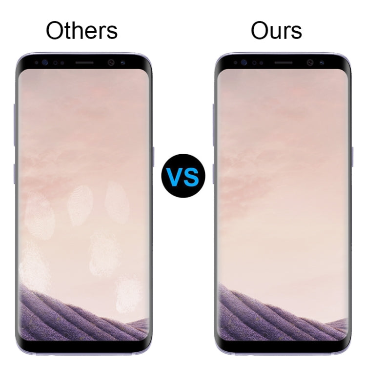 for Galaxy S8 2 PCS 3D Curved Silk-screen PET Frosted Full Coverage Protective Film(Black)