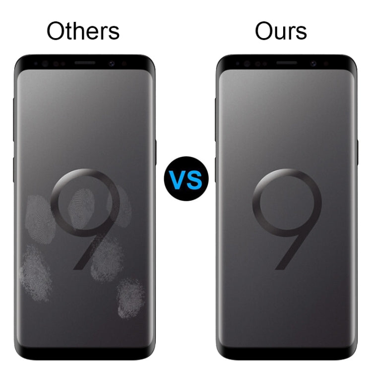 for Galaxy S9 2 PCS 3D Curved Silk-screen PET Frosted Full Coverage Protective Film(Black)