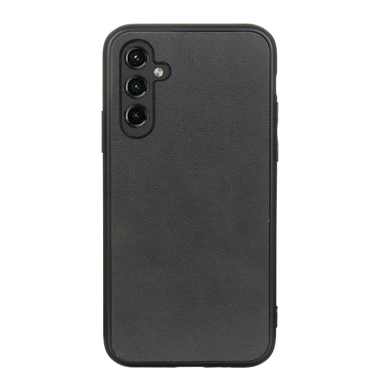 For Samsung Galaxy A14 5G Accurate Hole Two-color Calf Texture PU Phone Case