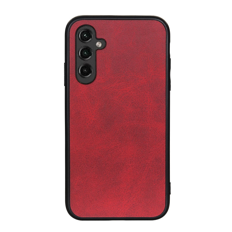 For Samsung Galaxy A14 5G Accurate Hole Two-color Calf Texture PU Phone Case