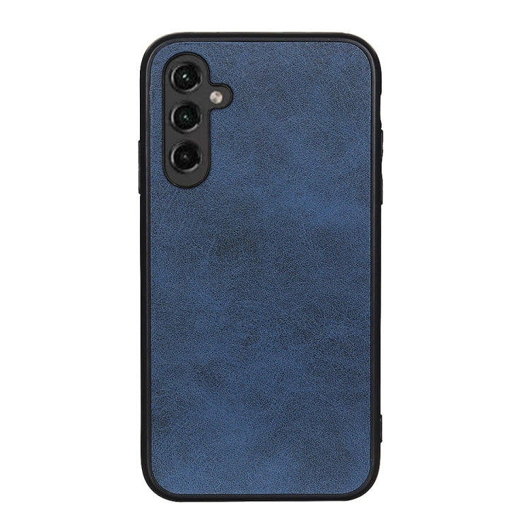 For Samsung Galaxy A14 5G Accurate Hole Two-color Calf Texture PU Phone Case