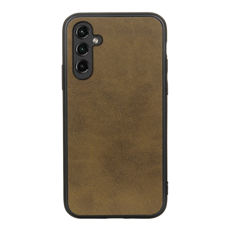 For Samsung Galaxy A14 5G Accurate Hole Two-color Calf Texture PU Phone Case