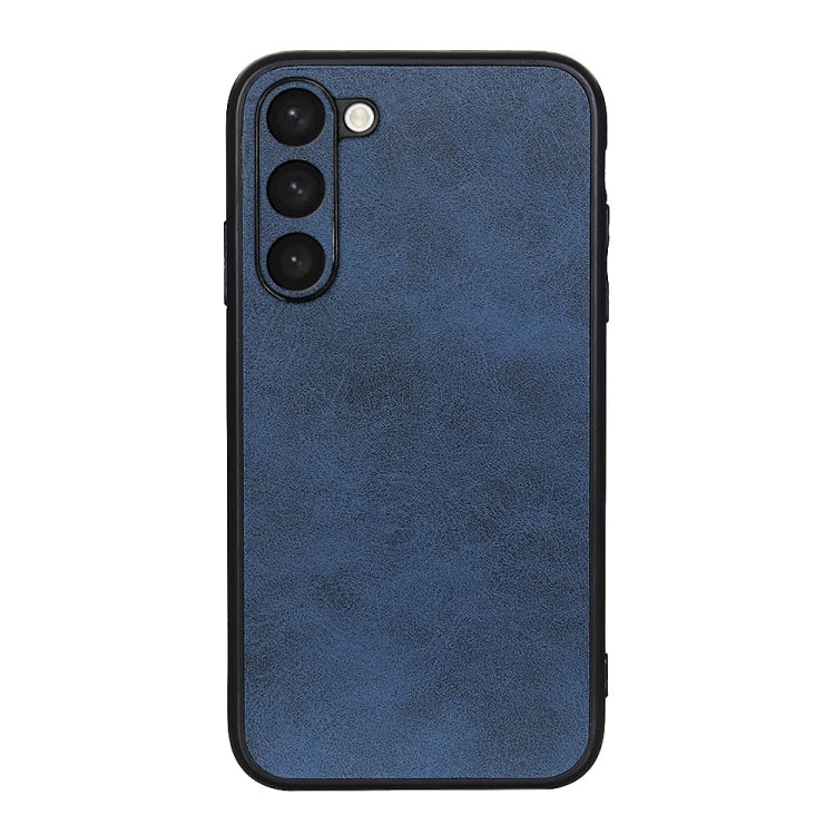 For Samsung Galaxy S23+ 5G Accurate Hole Two-color Calf Texture PU Phone Case