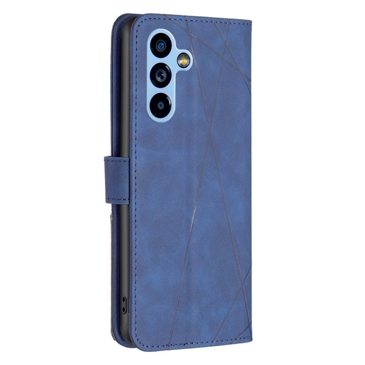 For Samsung Galaxy A54 5G Magnetic Buckle Rhombus Texture Leather Phone Case