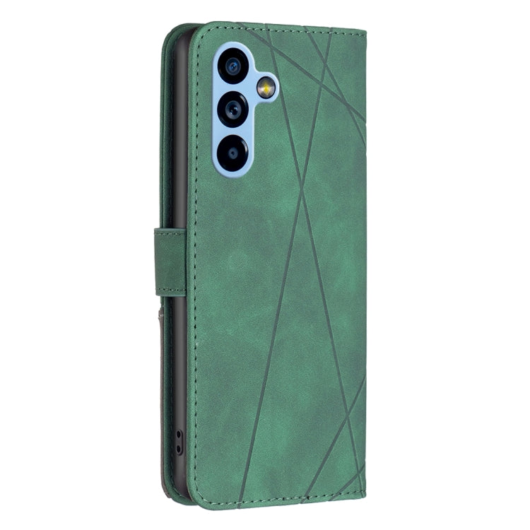 For Samsung Galaxy A54 5G Magnetic Buckle Rhombus Texture Leather Phone Case