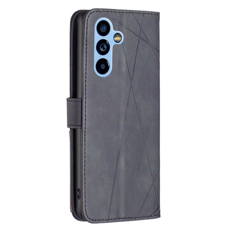 For Samsung Galaxy A54 5G Magnetic Buckle Rhombus Texture Leather Phone Case