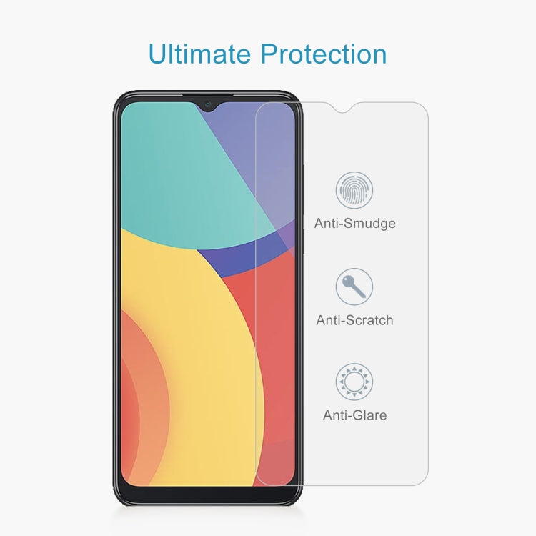 For alcatel 1V 2021 10 PCS 0.26mm 9H 2.5D Tempered Glass Film
