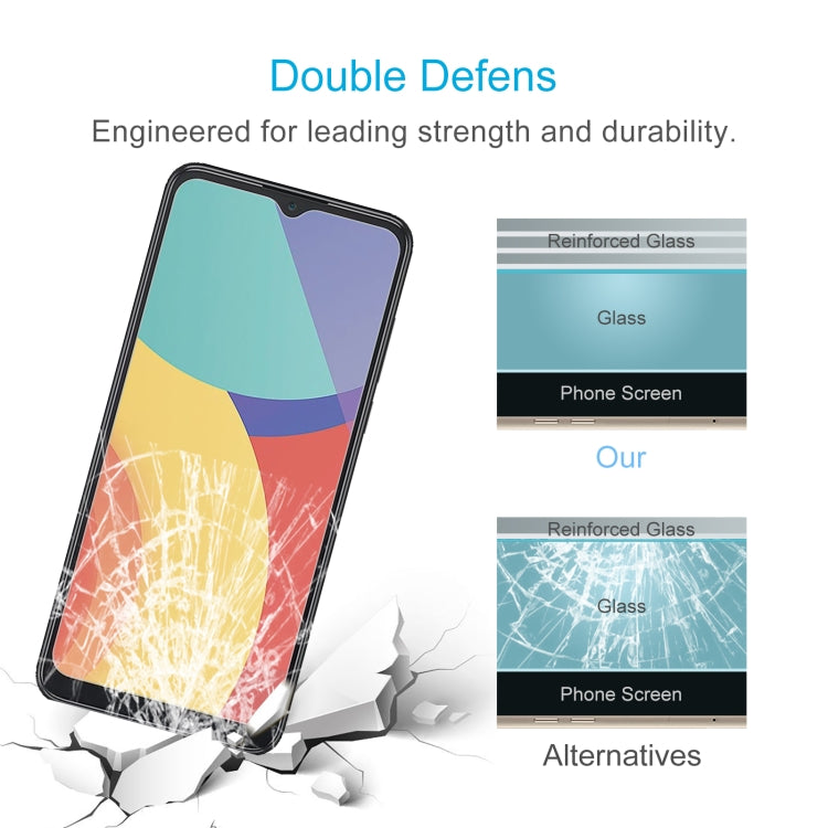 For alcatel 1V 2021 10 PCS 0.26mm 9H 2.5D Tempered Glass Film
