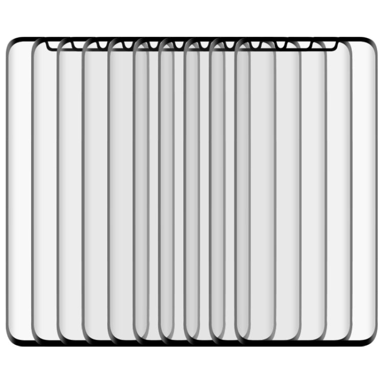 50 PCS 3D Curved Silk-screen PET Frosted Full Coverage Protective Film for Huawei Mate 20 Pro(Black)
