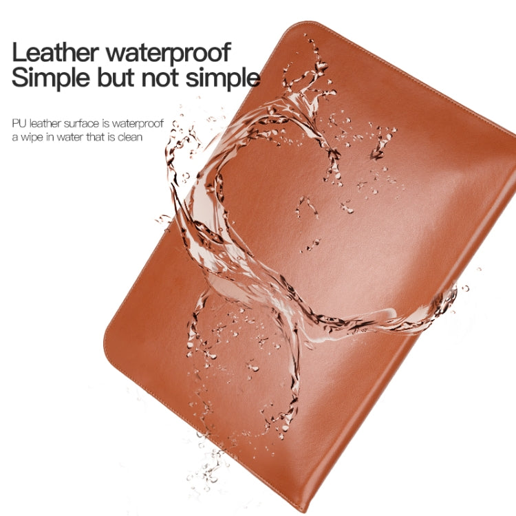 For 13.3 / 13.6 / 14 inch Laptop Ultra-thin Leather Laptop Sleeve