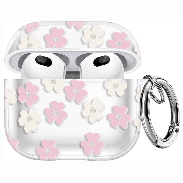 For AirPods 3 Glitter Four-color Flower Earphone Protective Case