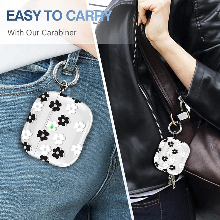 For AirPods 3 Glitter Four-color Flower Earphone Protective Case