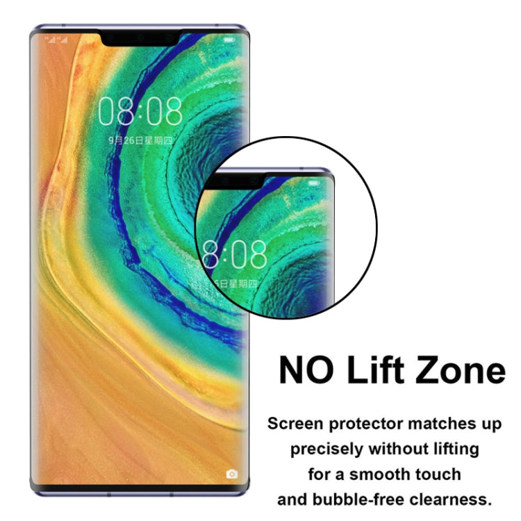 2 PCS 3D Curved Silk-screen PET Full Coverage Protective Film for Huawei Mate 30 Pro(Black)