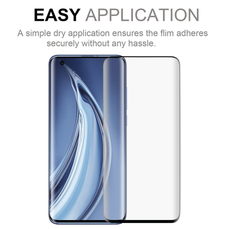 2 PCS 3D Curved Silk-screen PET Full Coverage Protective Film for Xiaomi Mi 10 5G(Black)
