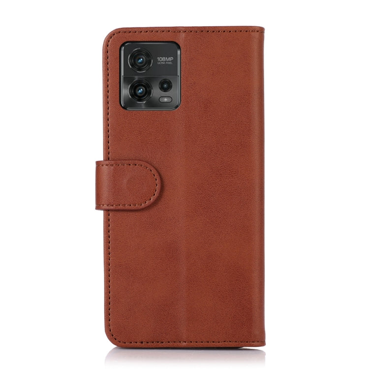 For Motorola Moto G72 Cow Texture Flip Leather Phone Case