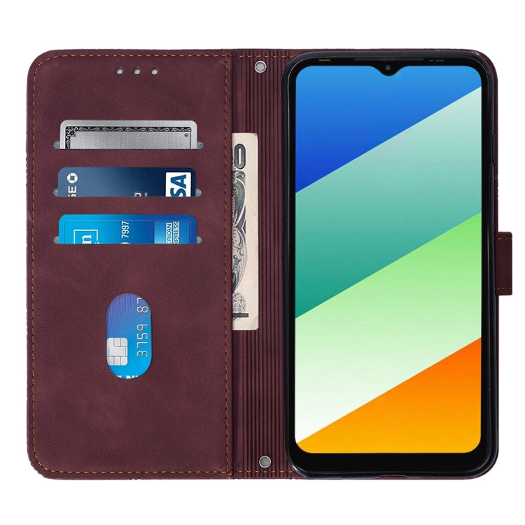 For Infinix Smart 6 Plus X6823 Crossbody 3D Embossed Flip Leather Phone Case