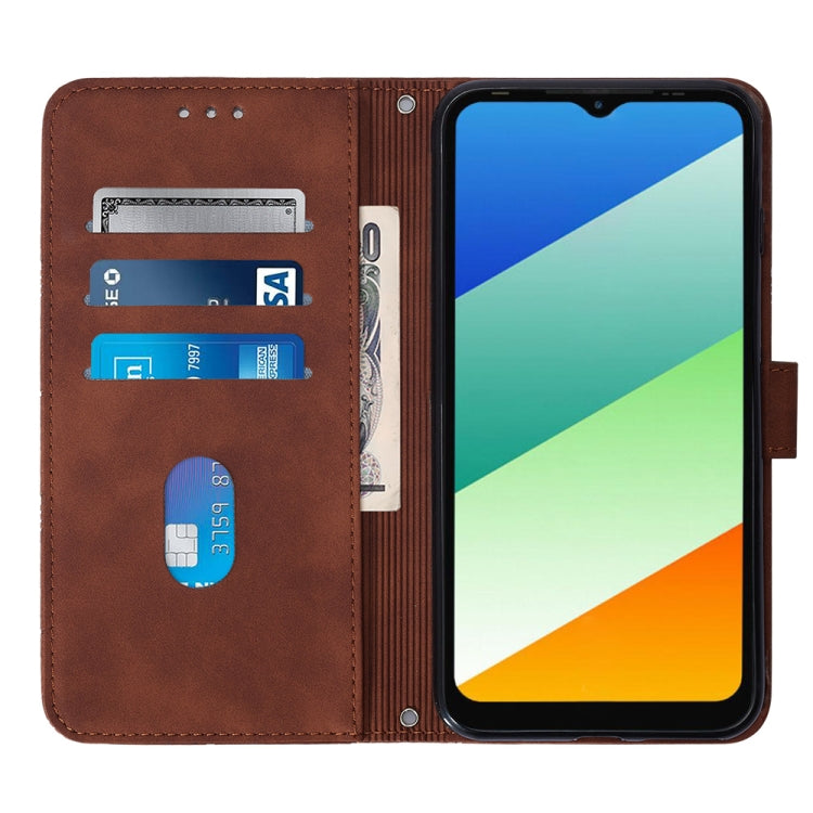 For Infinix Smart 6 Plus X6823 Crossbody 3D Embossed Flip Leather Phone Case