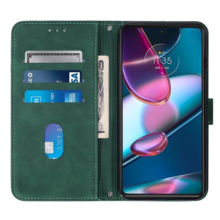 For Motorola Moto Edge 30 Pro / Edge+ 2022 Crossbody 3D Embossed Flip Leather Phone Case