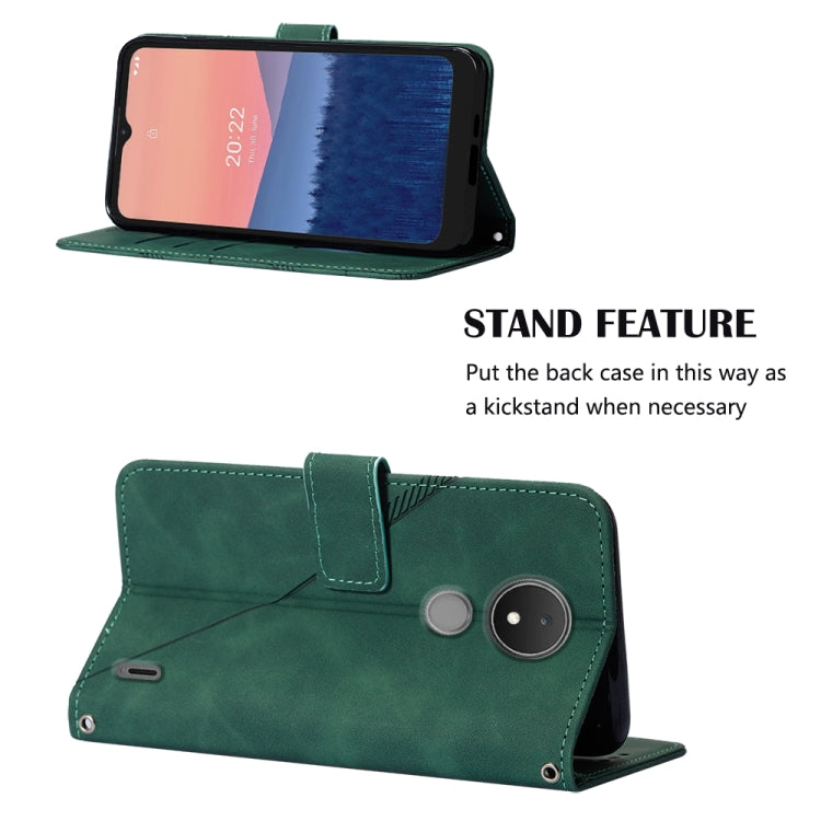 For Nokia C21 Crossbody 3D Embossed Flip Leather Phone Case