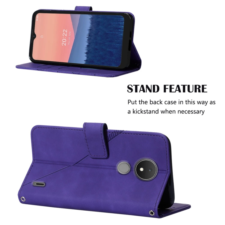 For Nokia C21 Crossbody 3D Embossed Flip Leather Phone Case