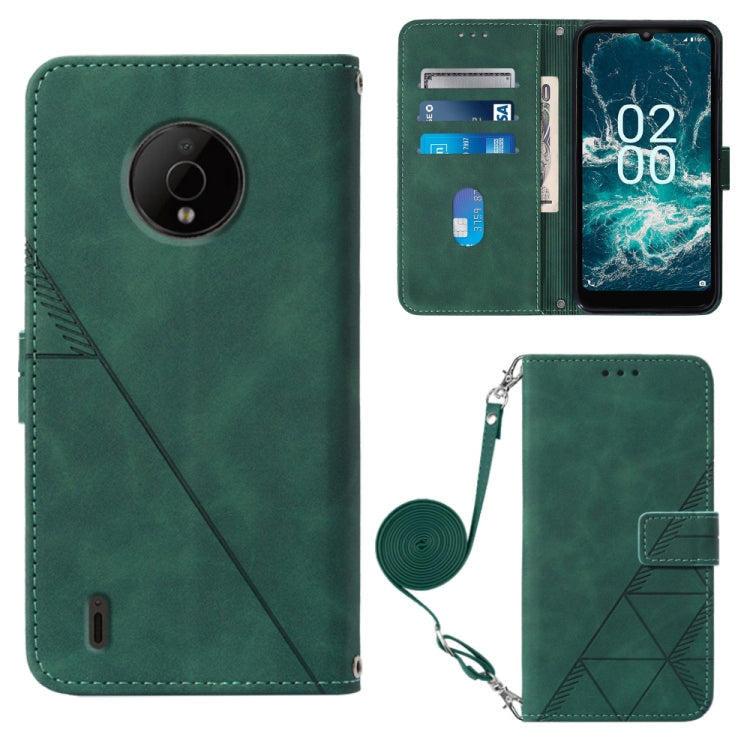 For Nokia C200 Crossbody 3D Embossed Flip Leather Phone Case
