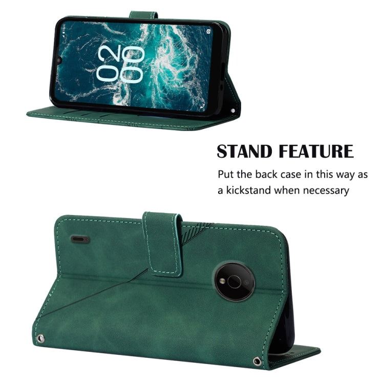 For Nokia C200 Crossbody 3D Embossed Flip Leather Phone Case
