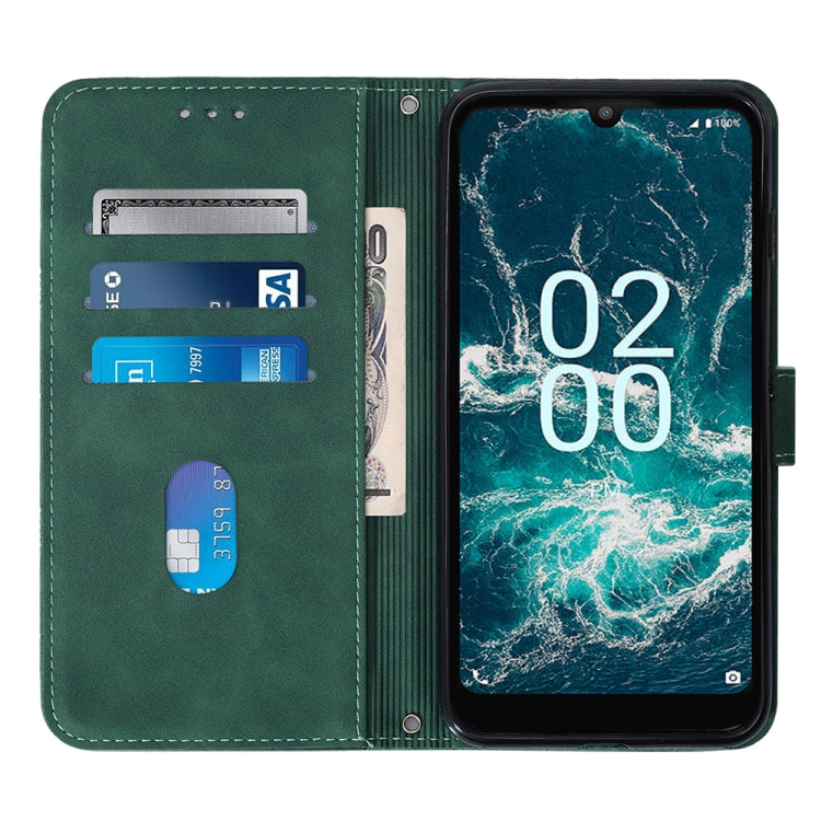 For Nokia C200 Crossbody 3D Embossed Flip Leather Phone Case