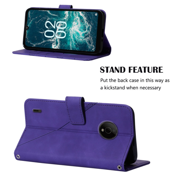 For Nokia C200 Crossbody 3D Embossed Flip Leather Phone Case