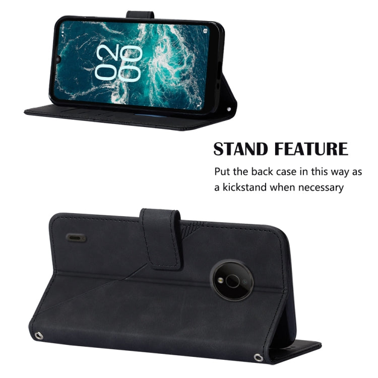 For Nokia C200 Crossbody 3D Embossed Flip Leather Phone Case