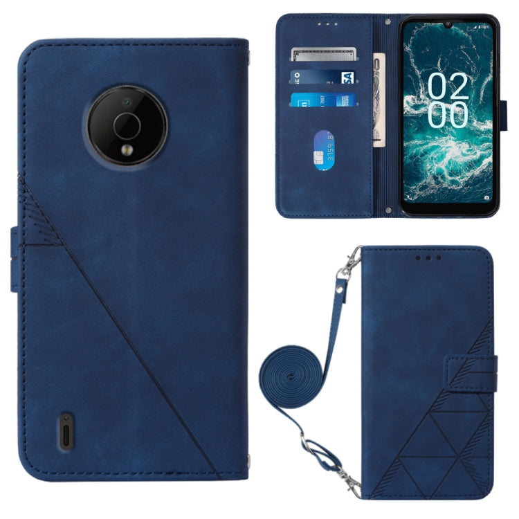 For Nokia C200 Crossbody 3D Embossed Flip Leather Phone Case
