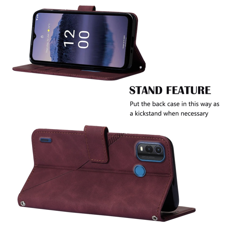For Nokia G11 Plus Crossbody 3D Embossed Flip Leather Phone Case