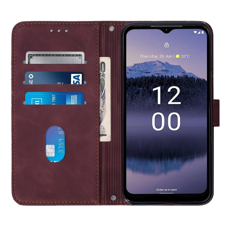 For Nokia G11 Plus Crossbody 3D Embossed Flip Leather Phone Case