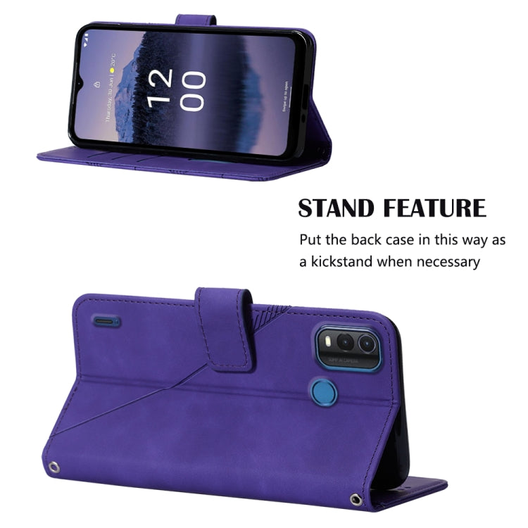 For Nokia G11 Plus Crossbody 3D Embossed Flip Leather Phone Case