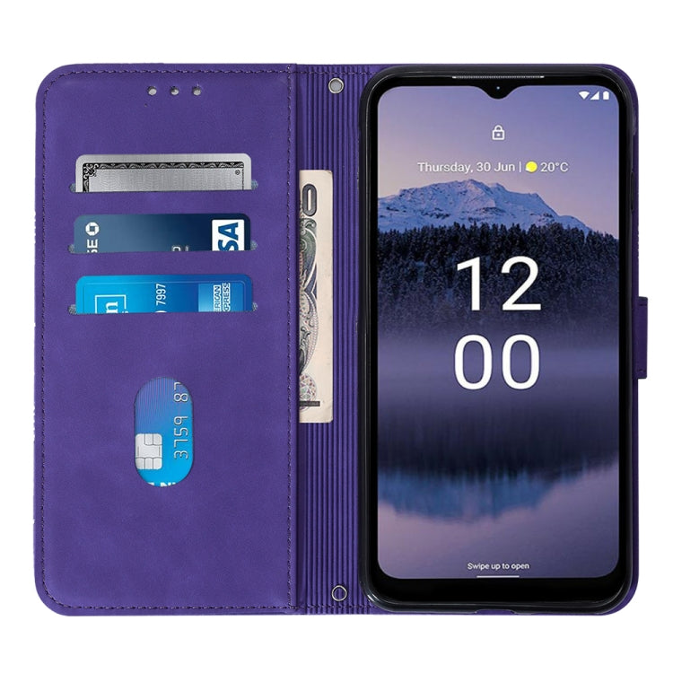 For Nokia G11 Plus Crossbody 3D Embossed Flip Leather Phone Case