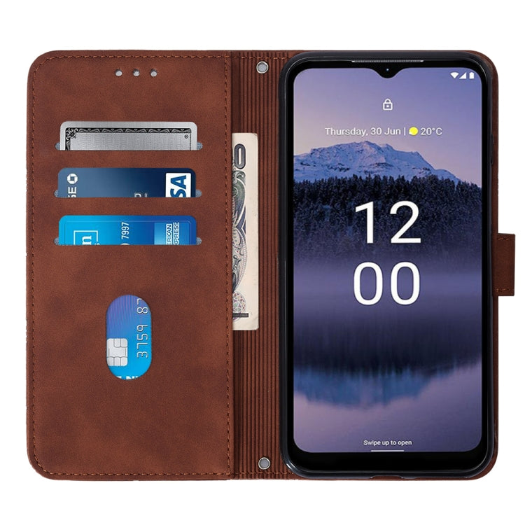 For Nokia G11 Plus Crossbody 3D Embossed Flip Leather Phone Case