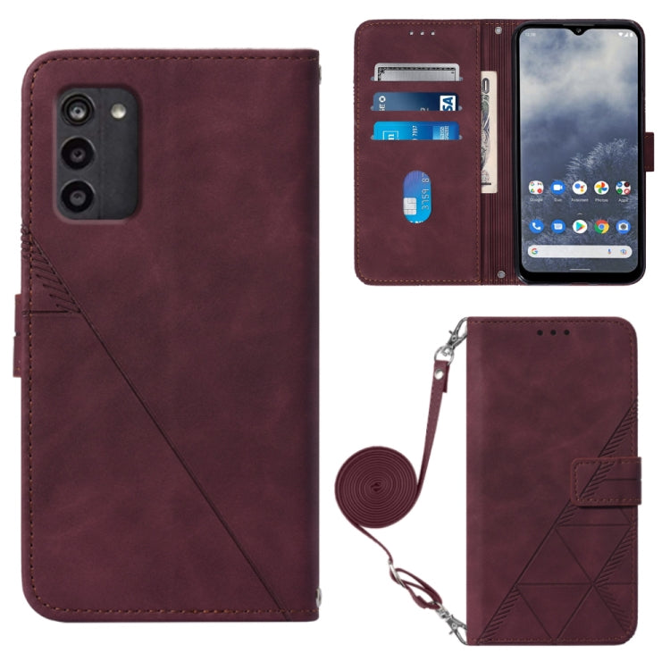 For Nokia G100 Crossbody 3D Embossed Flip Leather Phone Case
