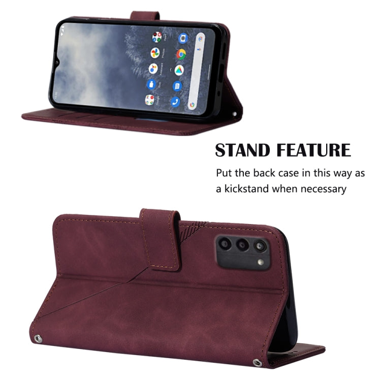 For Nokia G100 Crossbody 3D Embossed Flip Leather Phone Case