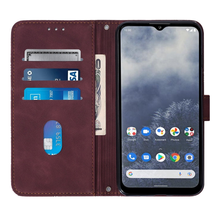 For Nokia G100 Crossbody 3D Embossed Flip Leather Phone Case