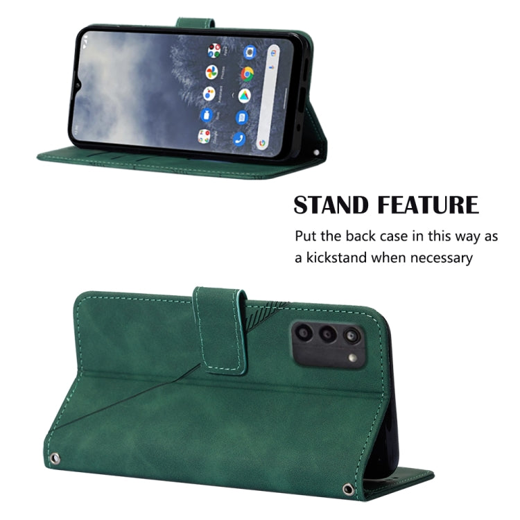 For Nokia G100 Crossbody 3D Embossed Flip Leather Phone Case