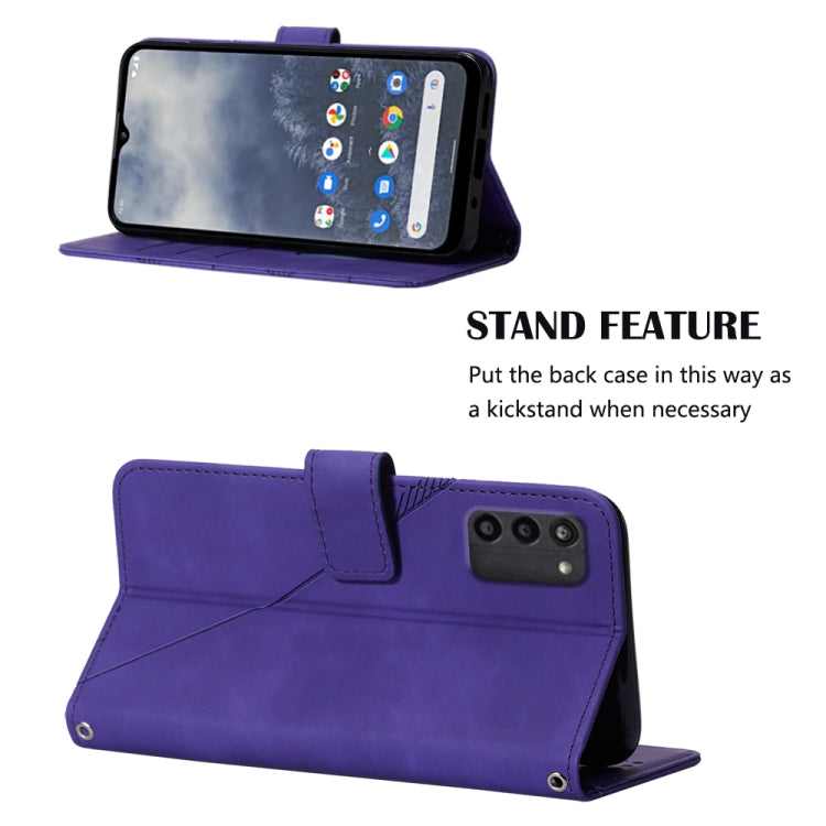 For Nokia G100 Crossbody 3D Embossed Flip Leather Phone Case