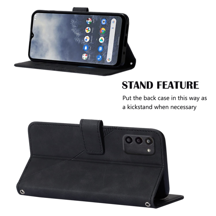 For Nokia G100 Crossbody 3D Embossed Flip Leather Phone Case