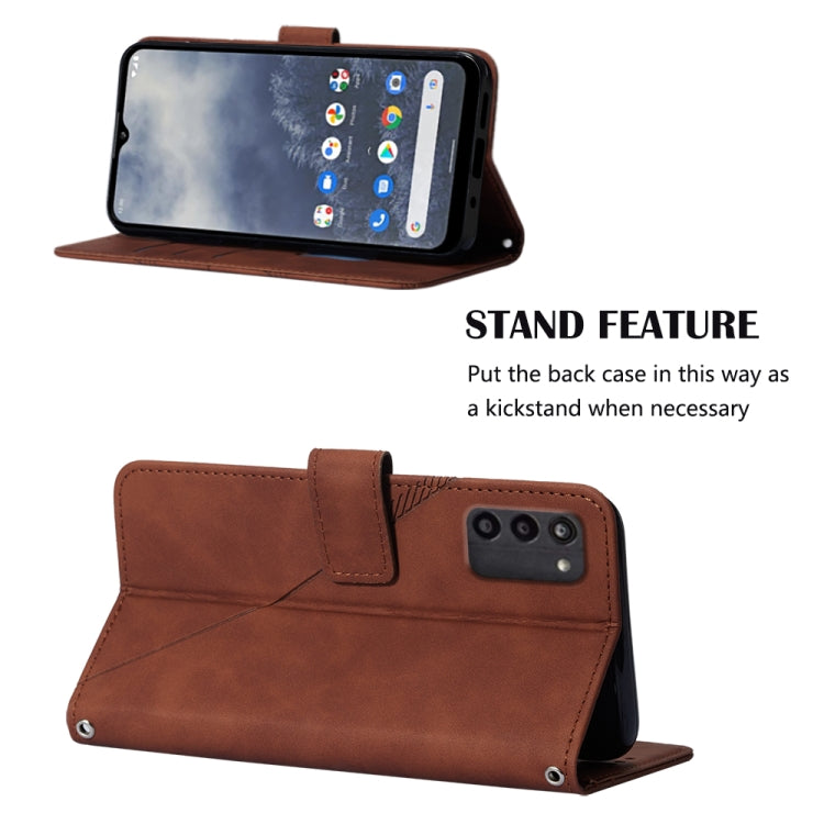 For Nokia G100 Crossbody 3D Embossed Flip Leather Phone Case