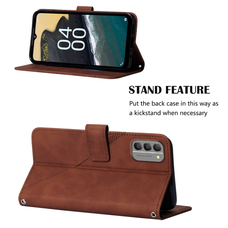 For Nokia G400 Crossbody 3D Embossed Flip Leather Phone Case