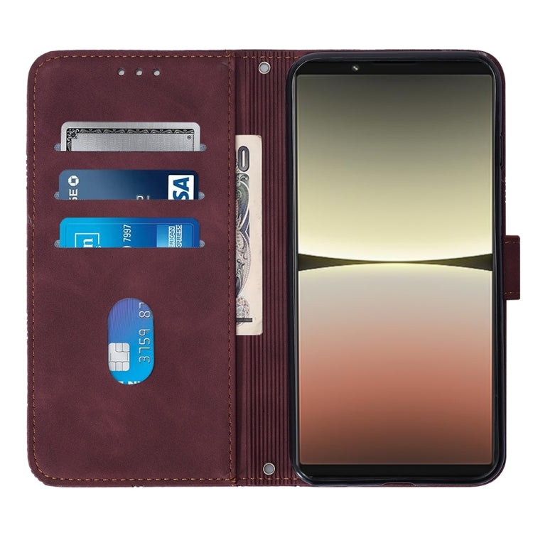 For Sony Xperia 5 IV Crossbody 3D Embossed Flip Leather Phone Case