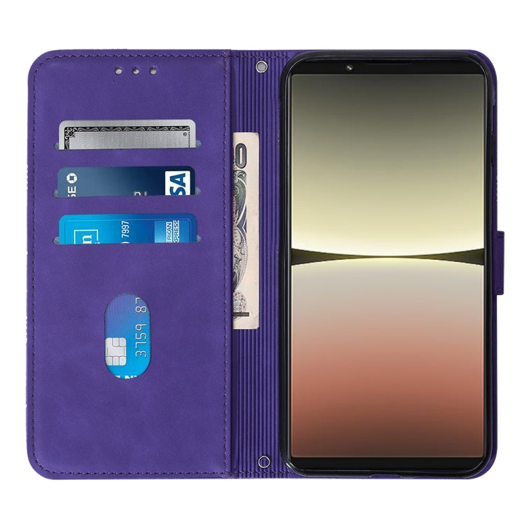 For Sony Xperia 5 IV Crossbody 3D Embossed Flip Leather Phone Case