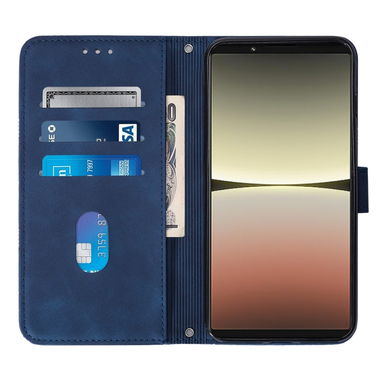 For Sony Xperia 5 IV Crossbody 3D Embossed Flip Leather Phone Case